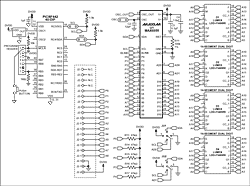 使用MAX6955LED显示驱动器与PIC单片机滚动信息-U,Figure 1. MAX6955 application schematic.,第2张