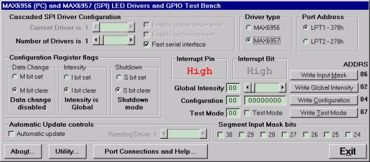 Experimenting with the MAX6956,Figure 2. Program display on startup.,第3张