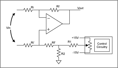 EPOT应用：偏移调整的运算放大器电路,Figure 7. Differential amplifier.,第8张