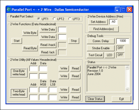 新增的Windows NT2000XP支持AN3315并,Figure 2. Parallel-Port, 2-Wire software running on Windows XP.,第3张