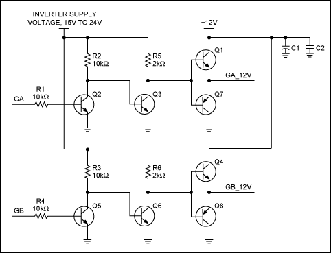 增强DS39x系列CCFL控制器的栅极驱动能力,图1. 增强DS39xx栅极驱动的外部电路,第2张