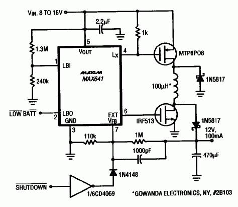 Derive 12V From 8V to 15V Inpu,Figure 1,第2张