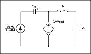 Turn-On Switching Loss of An A,Figure 3. Equivalent circuit for turn-on switching transition.,第5张