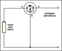 反向电流保护电路-Reverse-Current Circu,Figure 5. This high-side PMOS FET switch offers simple reverse-current protection in exchange for higher on-resistance and cost.,第6张