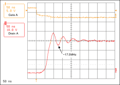 CCFL推挽式缓冲电路,图4. 提供330pF并联电容时的谐振尖峰电压频率,第5张