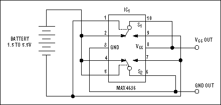 电路提供电池反向保护-Circuit Provides Re,Figure 1. This circuit senses battery polarity and then quickly connects the load or swaps the battery leads.,第2张