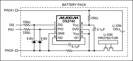 DS2740高精度库仑计参考设计-DS2740 High-P,Figure 2. DS2740 installed in battery pack.,第3张