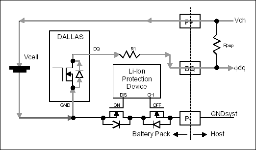 Recommended ESD Protection and,Figure 1. Potential charging path that bypasses safety FETs if Dallas chip is on the cell side.,第2张