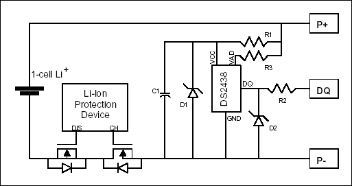 Recommended ESD Protection and,Figure 2. Recommended schematic for single-cell Li+ pack with low-side n-channel protection FETs.,第3张