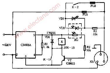 CJM03组成保险丝报废应急控制器电路图,第2张