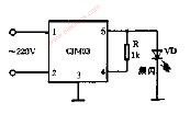 CJM03组成市电指示电路图,第2张