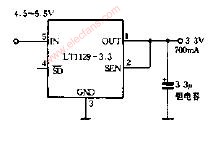 LT1129-3.3应用电路图,第2张