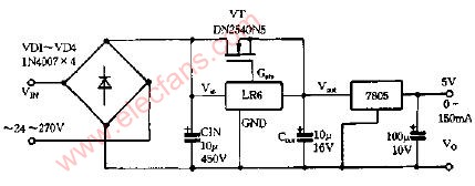 用LR6设计的稳压电源电路图,第2张