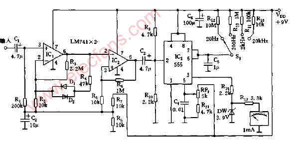 直读式频率计电路图,第2张
