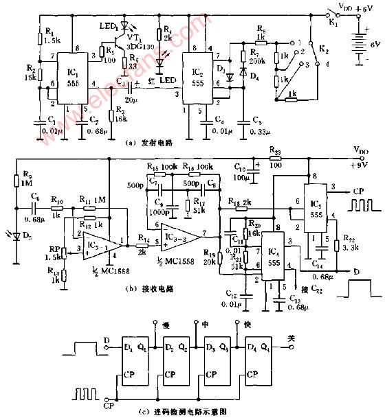 多功能红外遥控器电路图,第2张