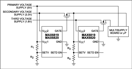 多电压系统需要电源电压测序-Multiple Voltage,Figure 7. Sequencing three power supplies.,第8张