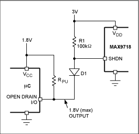 Simple Logic-Level Translation,Figure 1. Simple level translator.,第2张