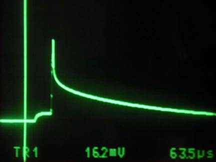 超低功耗复位发生器-Ultra Low Power Rese,Figure 5. Clamp over shoot (at pulse output); horizontal scale = 50µS/div, vertical scale = 50mV/div, supply voltage = 4.5V, clamp over shoot = 162mV.,第8张