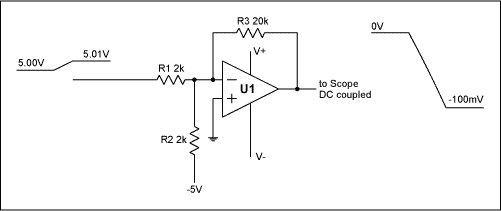 监测一小步变化的直流电压-Monitoring a Smal,Figure 2. Level shifting with gain.,第3张