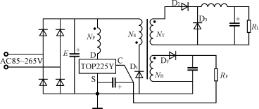 采用TOPSwitch的单端正激式电源的电路分析与设计,第2张