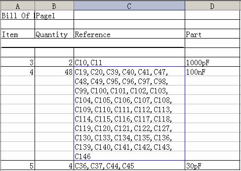 ORCAD BOM转EXCEL料单的方法,第10张