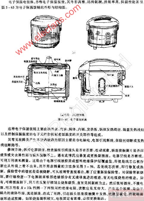 电子保温电饭锅不发热故障修理,第2张