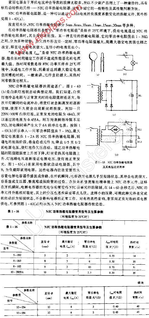 NTC功率热敏电阻器及其典型应用例举,第2张