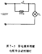 彩电废弃消磁电阻作自动控制灯,第2张