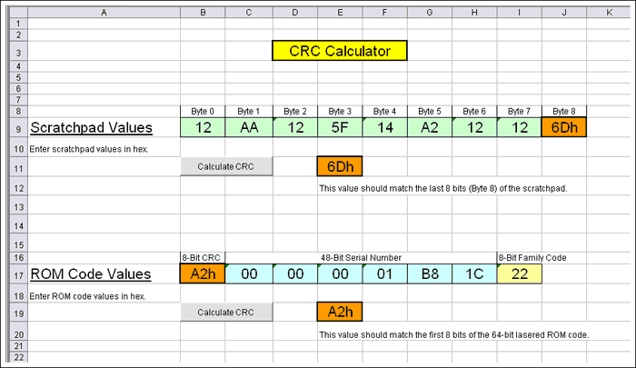 Simple Software Validates the,Figure 2. A snapshot of Excel CRC calculator.,第3张
