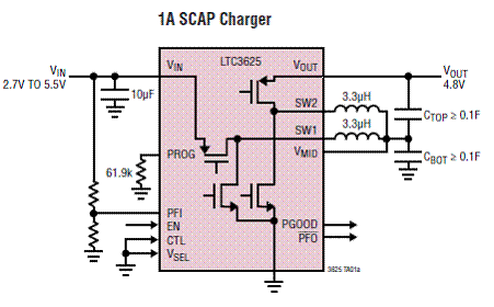Linear LTCR3625可编程超大电容充电方案,第3张