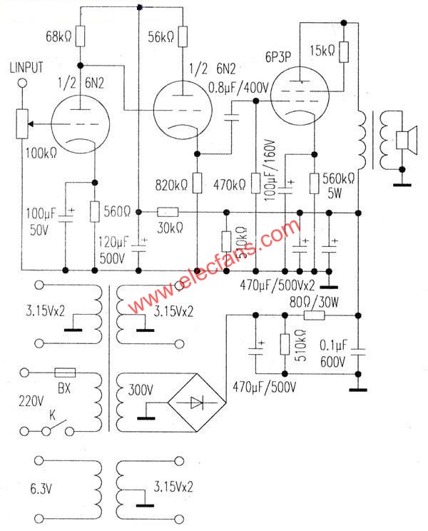 6N2+6P3P廉价单端胆机,第2张