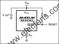 可调滞后的微处理器复位芯片MAX6383,可调滞后的微处理器复位芯片MAX6383 www.elecfans.com,第2张