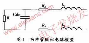 基于小信号S参数法的功率放大器设计实例,功率管的输出电路模型 www.elecfans.com,第3张