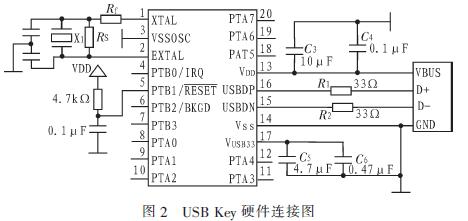 基于MC9S08JS16和AES的USB Key设计,第3张