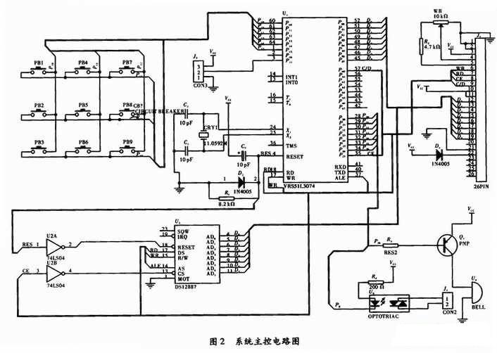 基于VRS51L3074和DS12887的电子日历时钟设计方,第3张