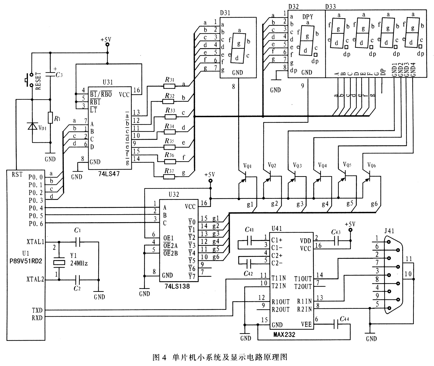 基于P89V51RD2的功率因数测量仪设计,第7张