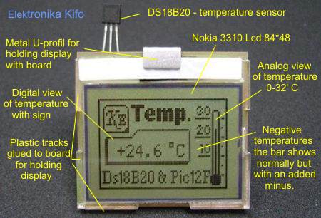 采用NOKIA3310液晶屏及DS18B20制造的数字温度计,第2张