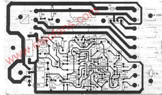 自制直流电机无级调整电路板的方法及原理图,第3张