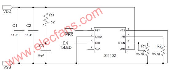 红外接近传感系列Si1102和Si1120 红外接近传感器介,第4张