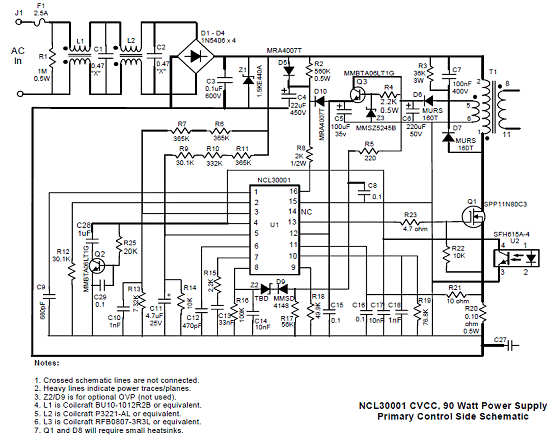 基于NCL30001设计的90W LED驱动技术,第4张