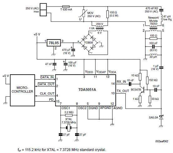 基于TDA5051A设计的家庭自动化调制解调技术,第7张