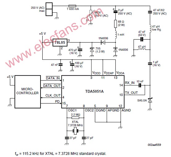 基于TDA5051A设计的家庭自动化调制解调技术,第4张