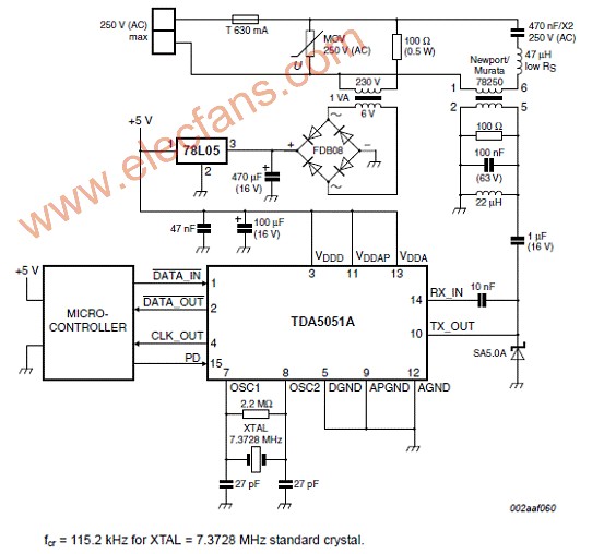 基于TDA5051A设计的家庭自动化调制解调技术,第5张