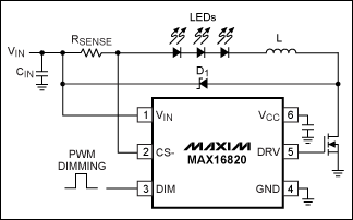 Diagnose LEDs by monitoring th,Figure 1. Standard driver circuit for HB LEDs.,第2张