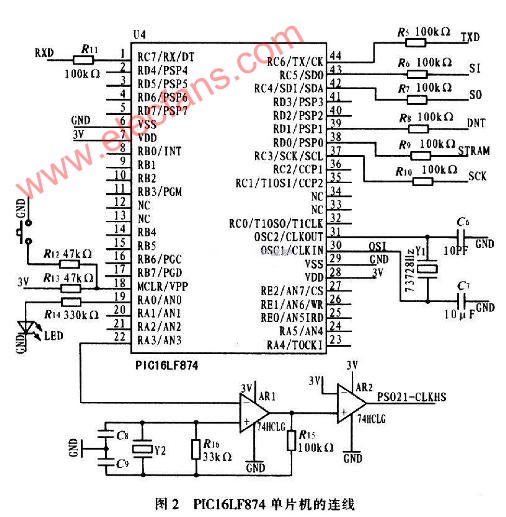 基于PlCl6LF874单片机的电容测量模块设计,第3张