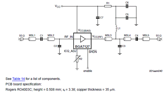 基于BGA7127设计的400-2700MHz 0.5W高线,第7张