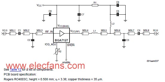 基于BGA7127设计的400-2700MHz 0.5W高线,第3张