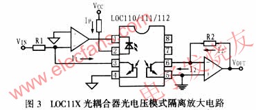 应用于隔离放大器的LOC11X线性光耦合器,第4张