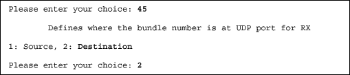 How to make the DS34S132 TDM-o,Figure 6. Option 45 from the Bundle Configuration menu of the DS34S132.,第7张