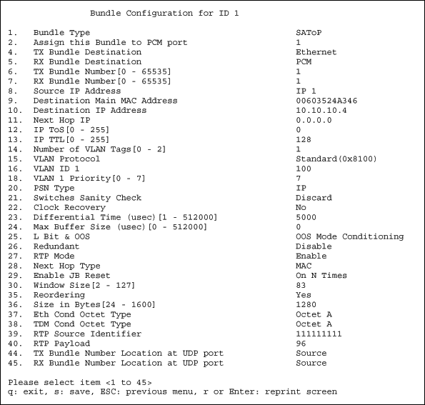 How to make the DS34S132 TDM-o,Figure 12. Bundle Configuration menu after enabling RTP mode.,第13张